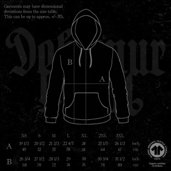 ARCHGOAT Nightbringer, Lightbringer HOODED ZIP SWEATSHIRT SIZE L , PRE-ORDER